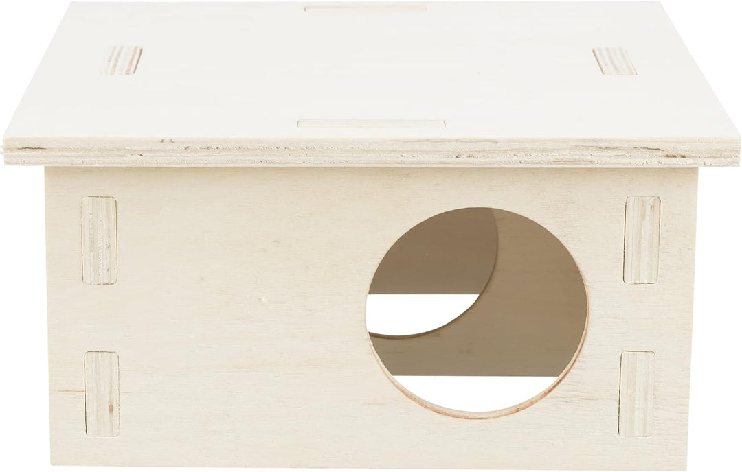 TRIXIE artgerechtes Kleintierhaus ohne Klammern und Nägel für grosse Hamster und Degus, mit Zwei Kam