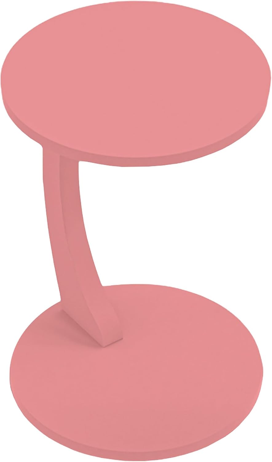 [en.casa] Beistelltisch Holeby Couchtisch Sofatisch auf Rollen Betttisch Laptoptisch C-Form Wohnzimm