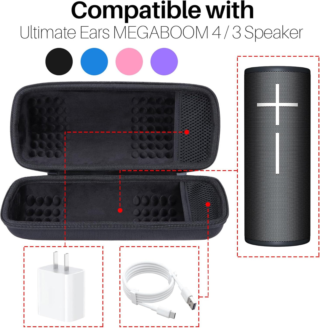 Lebakort Hart Schutz Hülle Etui für Ultimate Ears Megaboom 4/3 Lautsprecher | Lautsprecher Tragbare