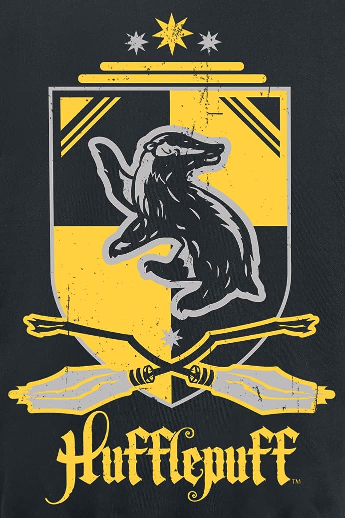 Harry Potter Hufflepuff Männer Sweatshirt schwarz L