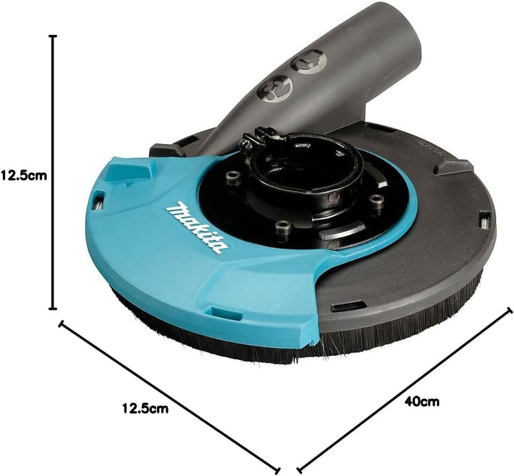 Makita Betonschleifer Set mit Makita Staubabsaugung 191W06-8 und 125mm Diamantschleiftopf