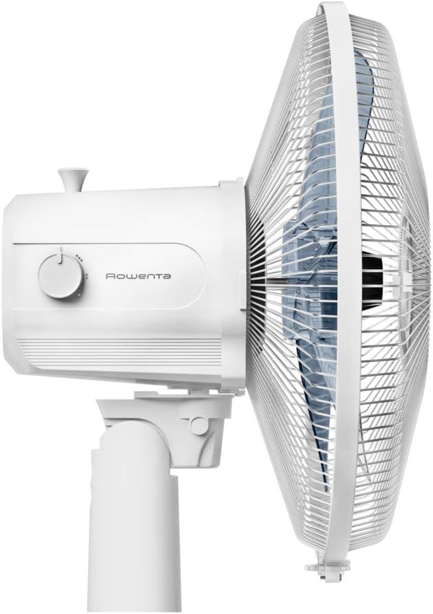 Rowenta Essential VU2330 Tischventilator mit 3 Geschwindigkeitsstufen, leise, automatische Oszillati