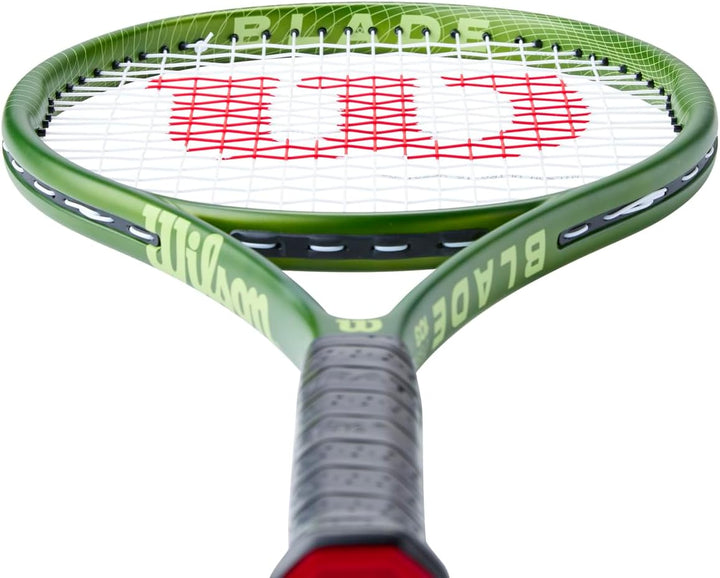 Wilson Blade Feel 103 Tennisschläger, Mit dichtem Saitenmuster für festes Gefühl beim Kontakt, Armfr