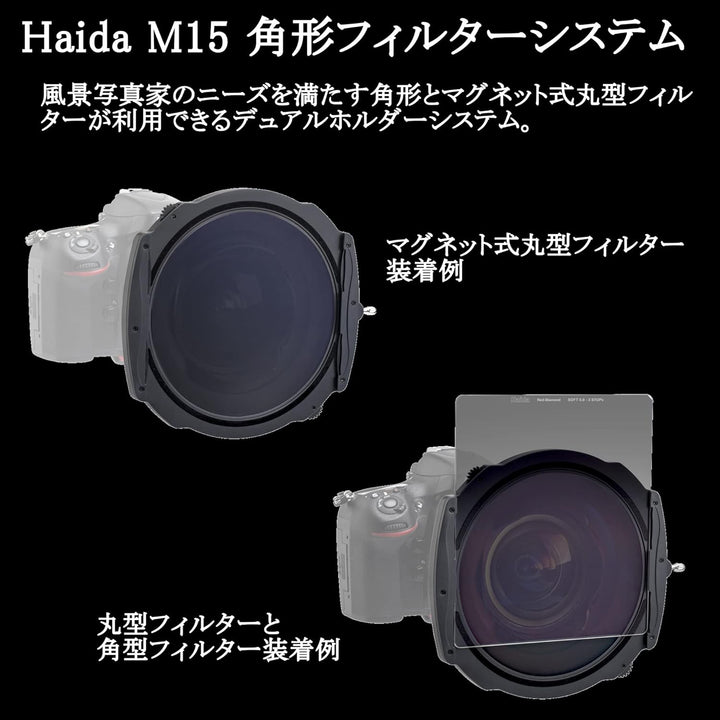 Haida M15 72mm Adapterring フィルター径:72mmレンズ用, フィルター径:72mmレンズ用