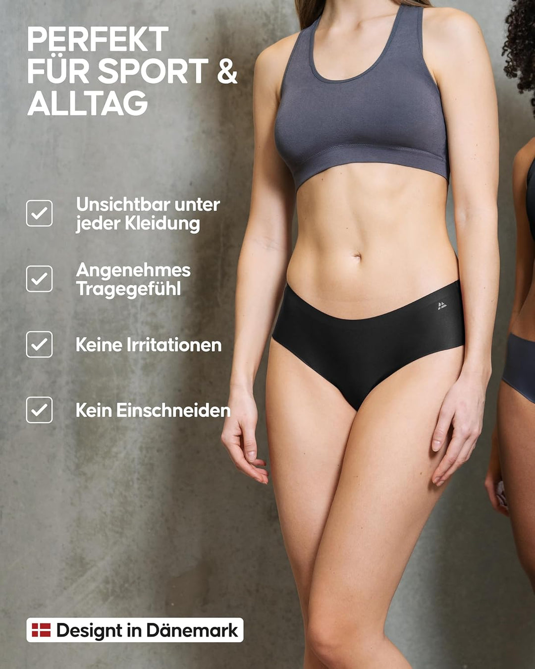DANISH ENDURANCE Unsichtbare Hipster Panties aus Mikrofaser (3er | 5er Pack), Sport Panties, Damen S