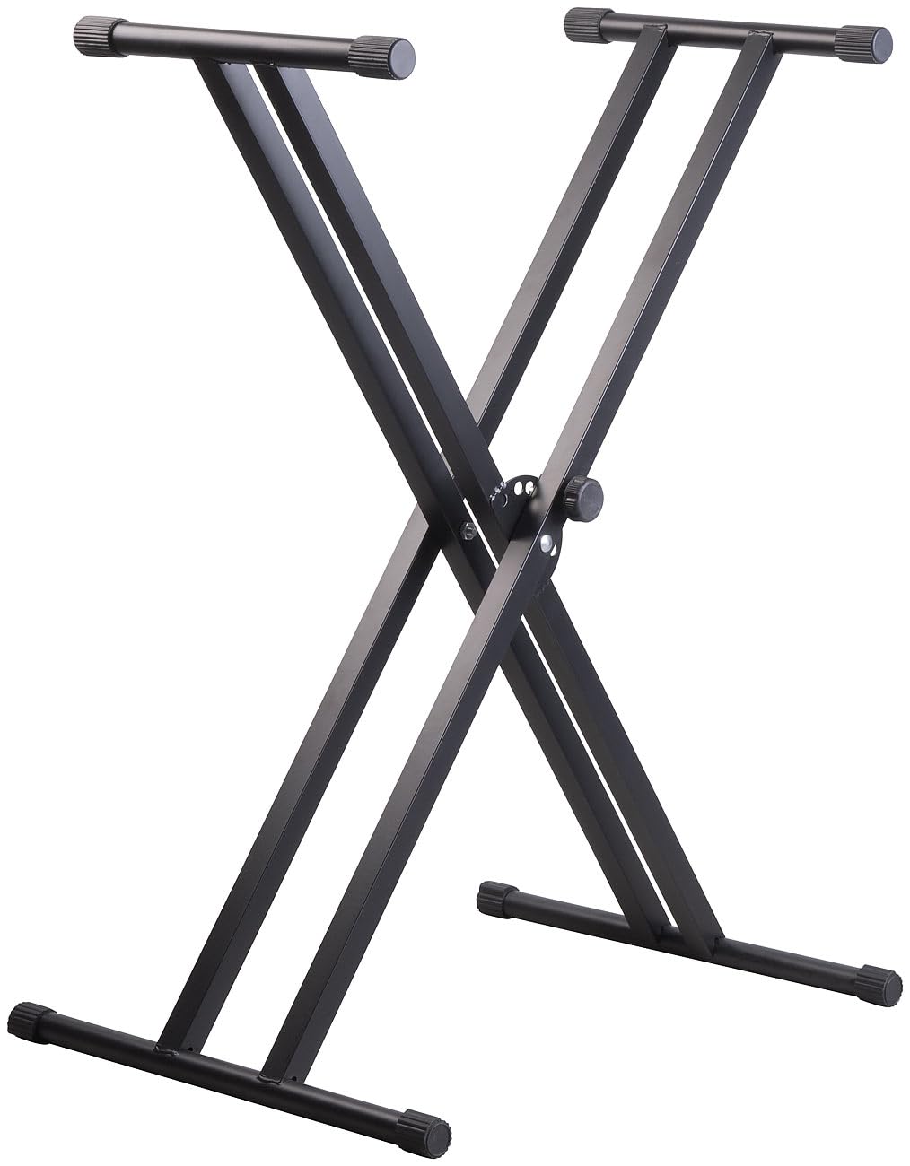 auvisio Zubehör zu Keyboard-Piano-Pedal: E-Piano-Ständer, höhenverstellbar von 30-95 cm, Auflage-Tie