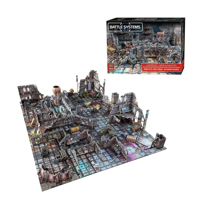 Battle Systems Sci-Fi-Gelände, 28 mm modulares 3D-Weltraum-Gelände, perfekt für Wargaming und Rollen
