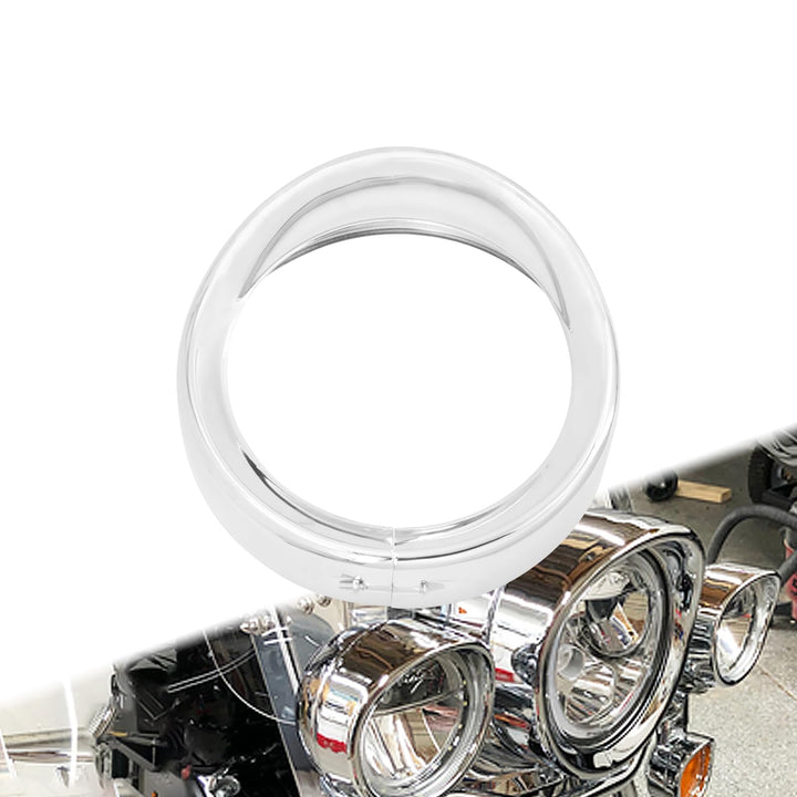 HCmotorku Motorrad 17,8 cm Scheinwerferblende Ring Visier Stil passend für Harley Touring Road King