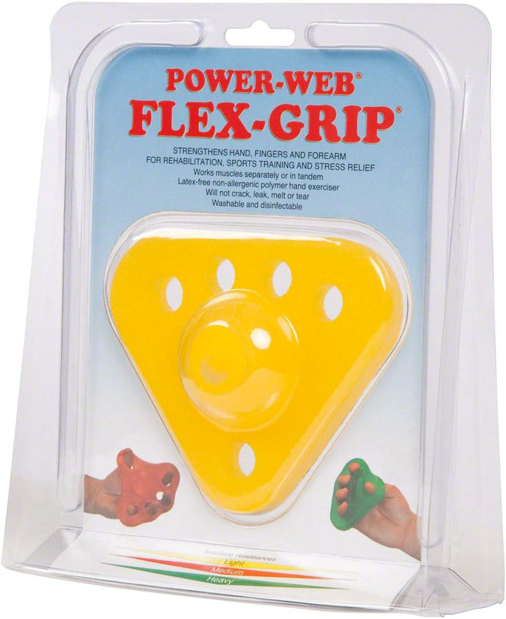 Sport-Tec Power-Web Flex Grip Handtrainer Fingertrainer Unterarmtrainer: Leicht, Gelb