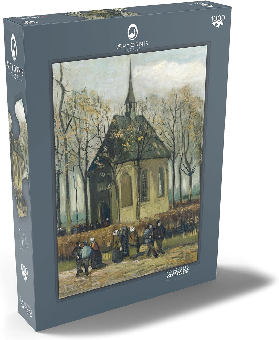 Vincent Van Gogh's Congregation Leaving The Reformed Church in Nuenen (1884) - Premium 1000 Teile Pu