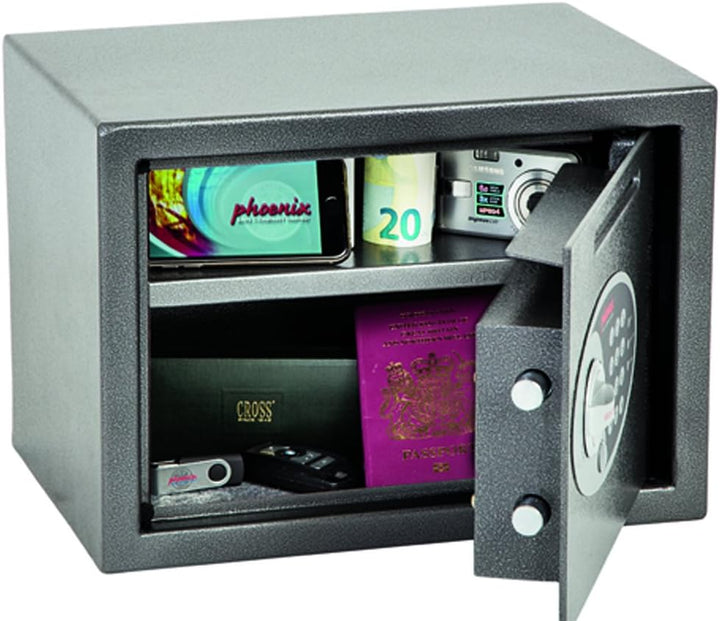 Phoenix Vela SS0802ED Deposit Home & Office Safe mit elektronischem Codeschloss Graphit-Grau (klein)
