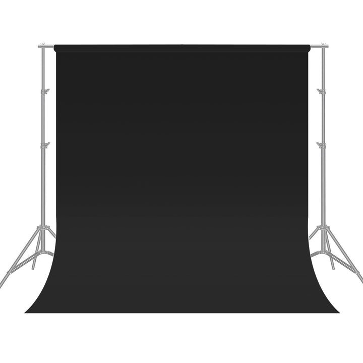 Fotohintergrund Schwarz 3x3 m, Bonvvie Faltbare Fotografie Hintergrund Musselin Hintergrund für Phot
