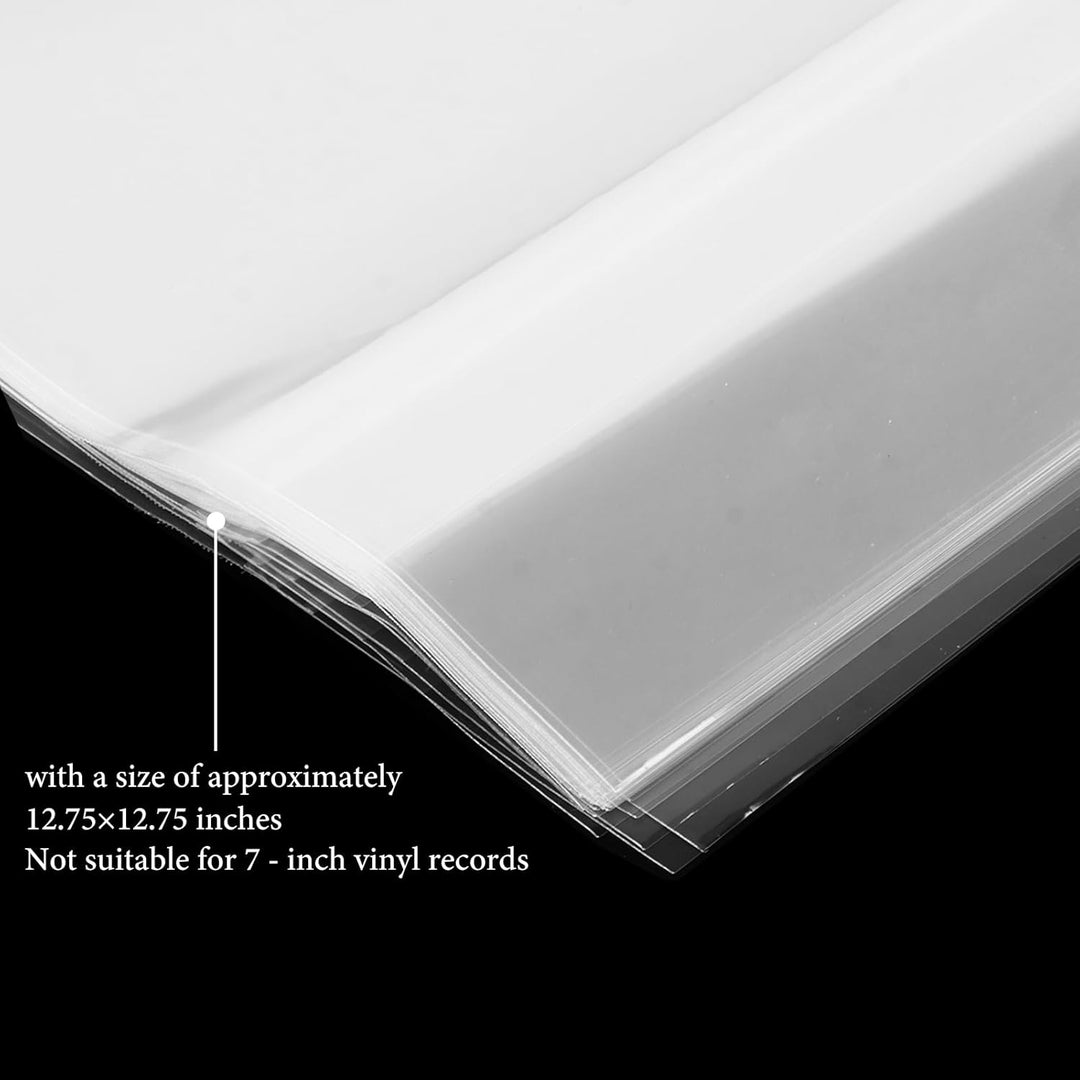 STARVAST Schallplatten Hüllen 12 Zoll Aussenhüllen, 100 Stück LP Schutzhüllen, Transparent Vinyl Hül