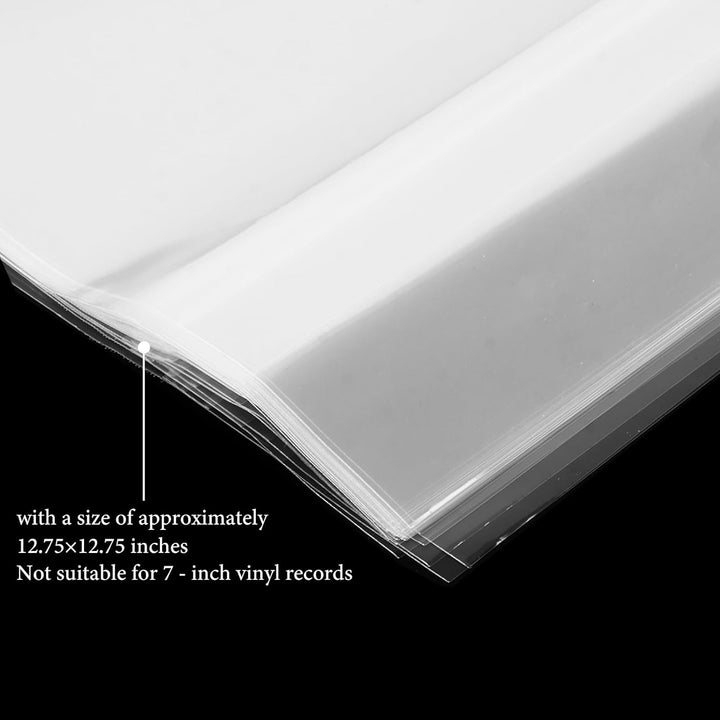 STARVAST Schallplatten Hüllen 12 Zoll Aussenhüllen, 100 Stück LP Schutzhüllen, Transparent Vinyl Hül