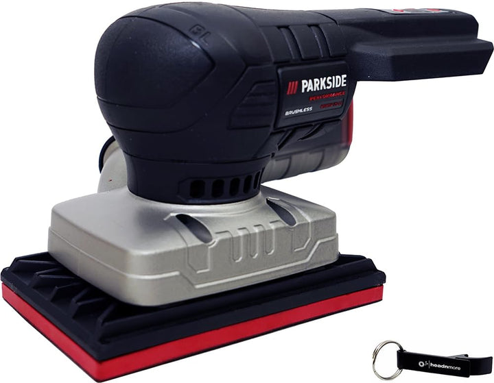 HEADNMORE® Bundle - PARKSIDE PERFORMANCE® 20V Akku Schwingschleifer PAMSP 20 (ohne Akku) +Schlüssela