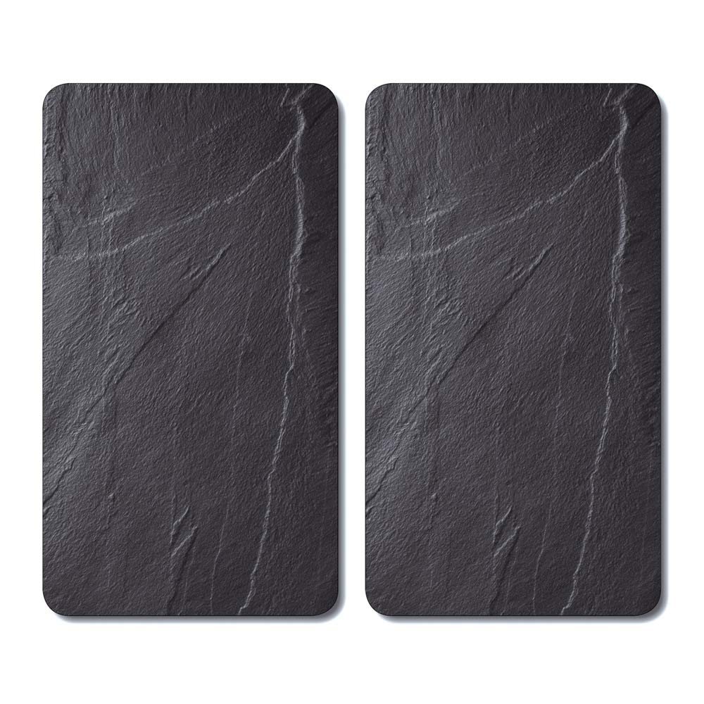 KESPER | Multi-Glasschneideplatte, Material: Glas, Masse: 52 x 30 x 0,8 cm, Motiv: Schiefer, Farbe: