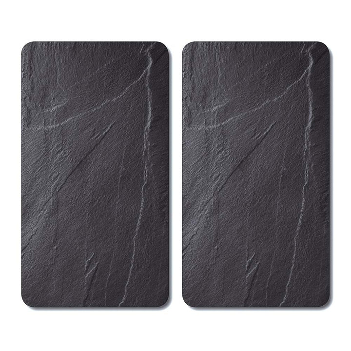 KESPER | Multi-Glasschneideplatte, Material: Glas, Masse: 52 x 30 x 0,8 cm, Motiv: Schiefer, Farbe: