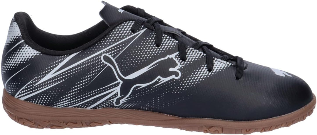 PUMA Unisex Kinder Attacanto Turf Training Soccer CleatsSneaker 32.5 EU Puma Schwarz Silber Mist, 32