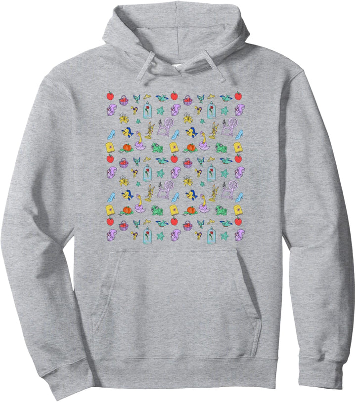 Disney Princess Sidekicks And Doodles Poster Pullover Hoodie