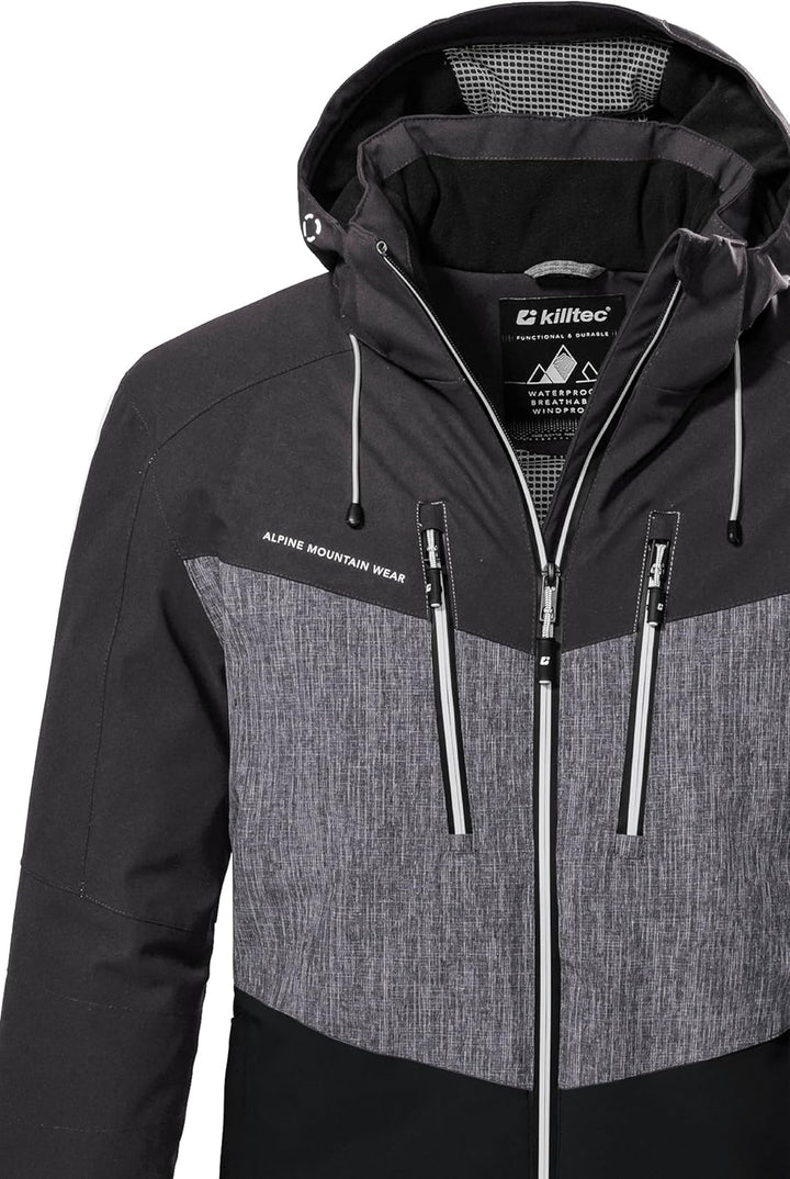 Killtec Herren Ksw 45 Mn Ski Jckt Skijacke/Funktionsjacke mit abzippbarer Kapuze und Schneefang S du