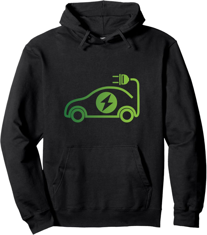 Elektroauto Fahrzeug Hybrid Auto E-Auto Energie Geschenk Pullover Hoodie