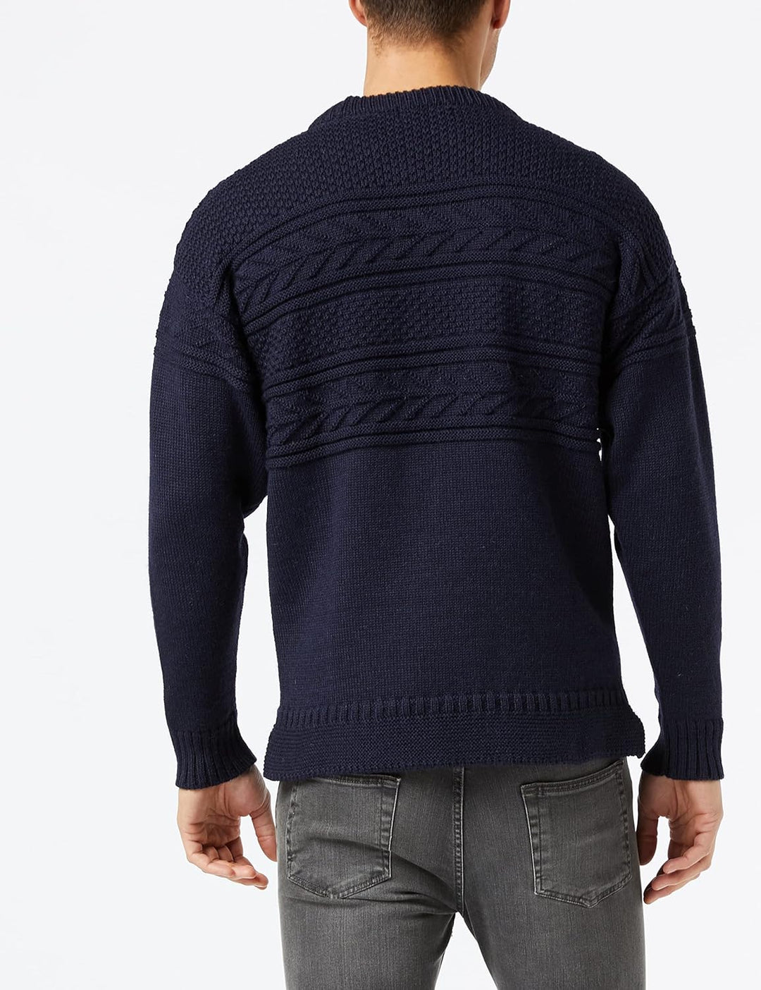 Nauticalia Crew Neck Guernsey Navy L, Navy L