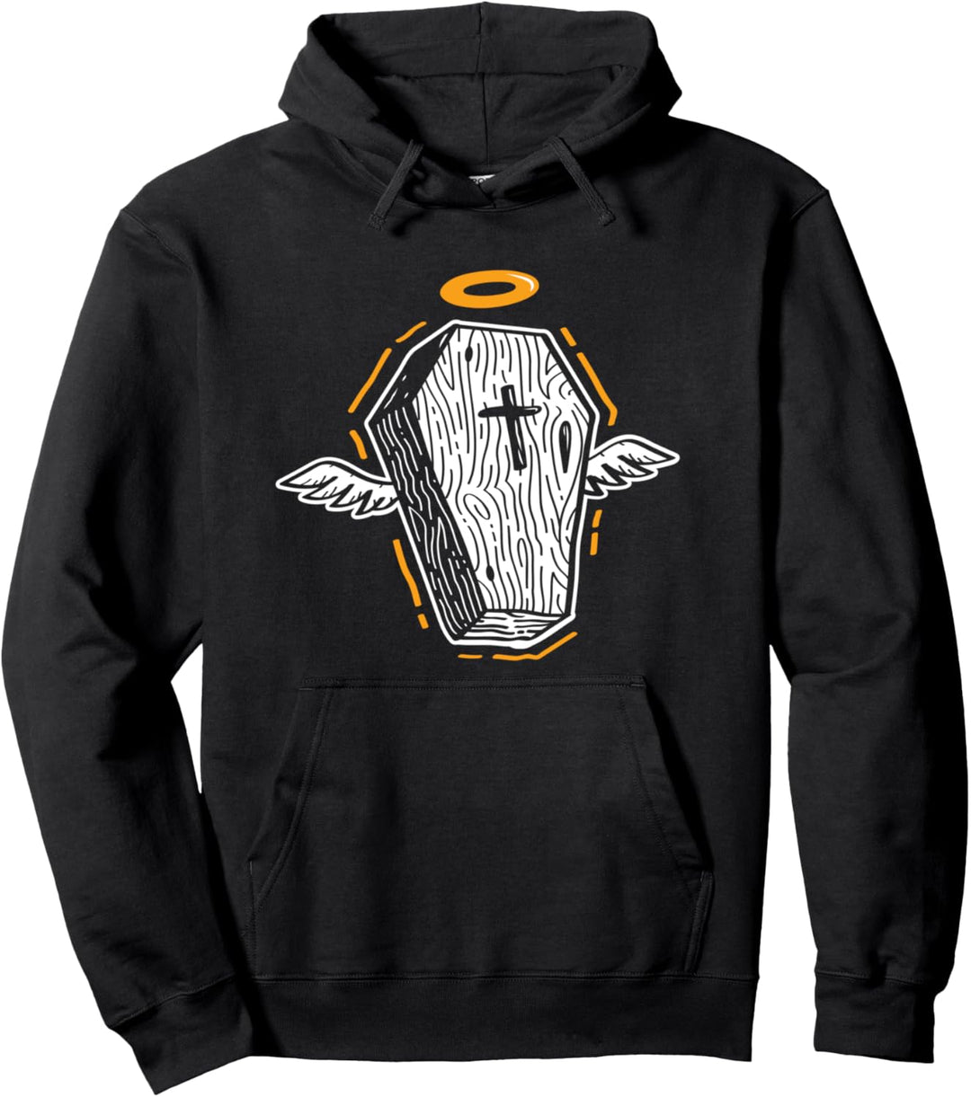 Holy Coffin Dark Aesthetic Pastel Goth Soft Grunge Gothic Pullover Hoodie