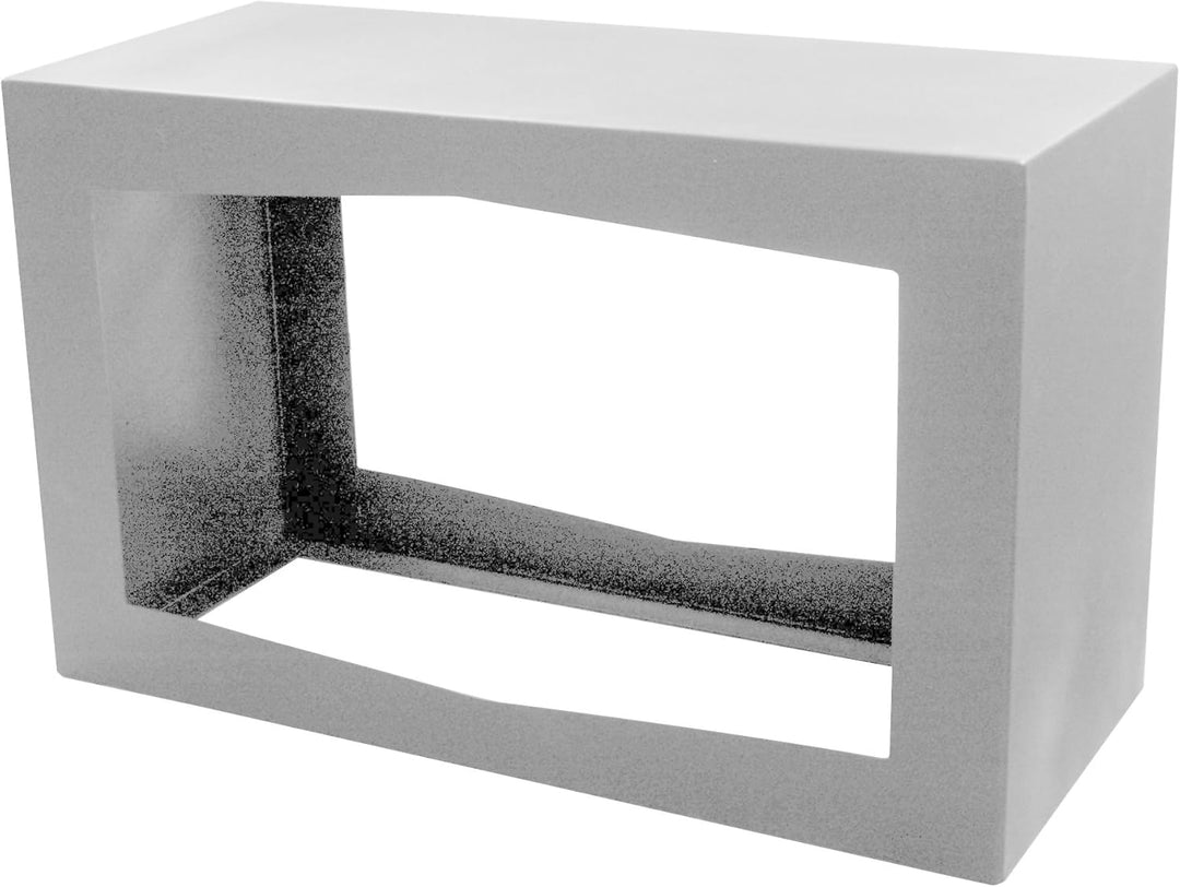 Yerd Holzbox: stabiles Kaminholz-Regal 80x50x35cm Corten-Stahl oder Stahl schwarz, verschweisst, sta