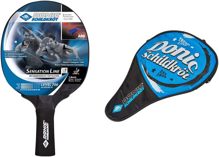 Donic-Schildkröt Tischtennisschläger Sensation Line 700, ASG-Griff, 1,8 mm Schwamm, Avantgarde - ITT