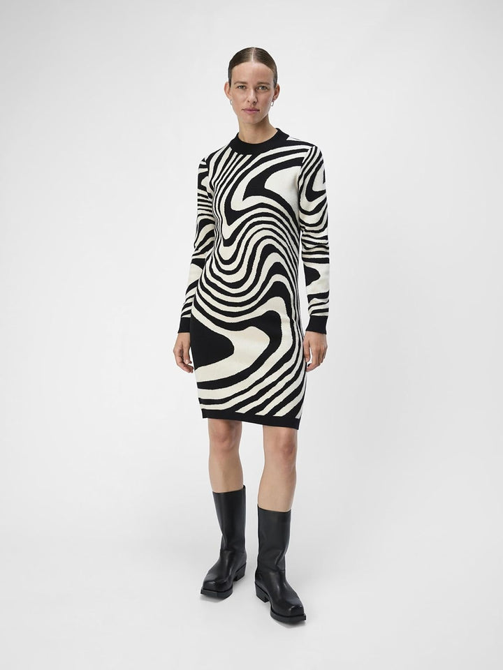 Object Female Strickkleid OBJRAY M Black 5, M Black 5