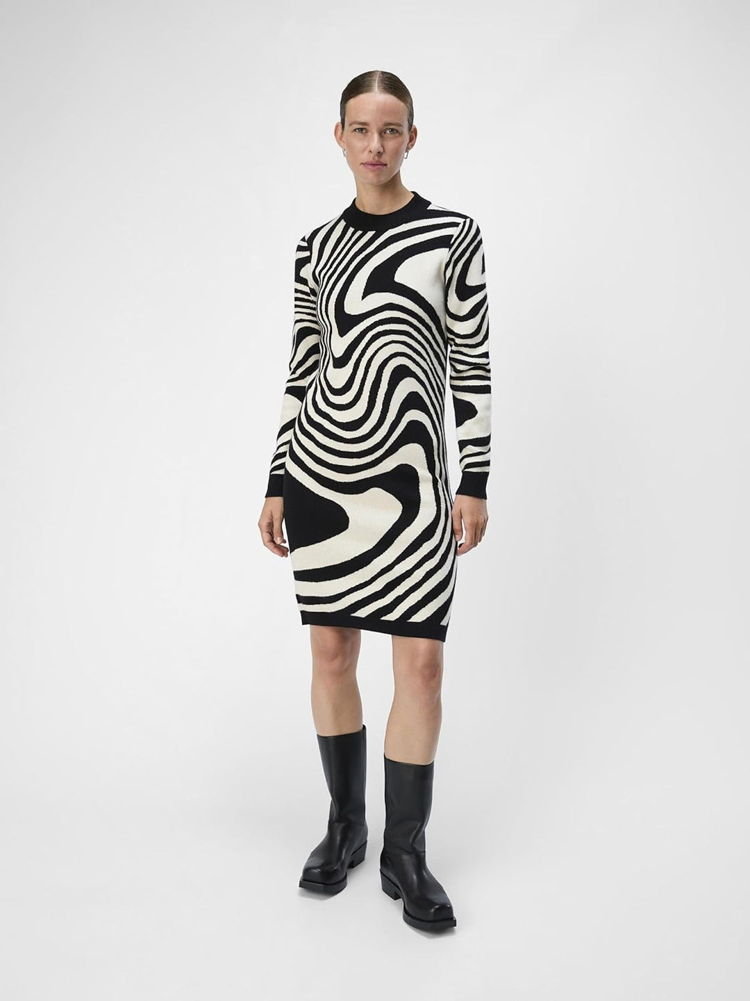Object Female Strickkleid OBJRAY M Black 5, M Black 5
