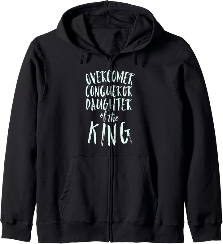 Overcomer Conqueror Jesus Is The King Child of God Identity Kapuzenjacke