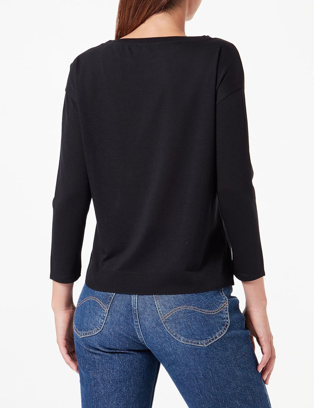 Comma Damen T-Shirt 42 9999 Schwarz, 42 9999 Schwarz