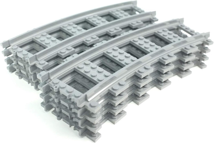 Trixbrix.eu Curved Tracks R56 Compatible with Lego City Train Sets 60197 60198 10277 60205 60238 603