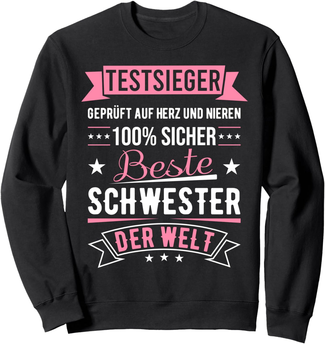 Beste Schwester Der Welt Testsieger Krankenschwester Sweatshirt
