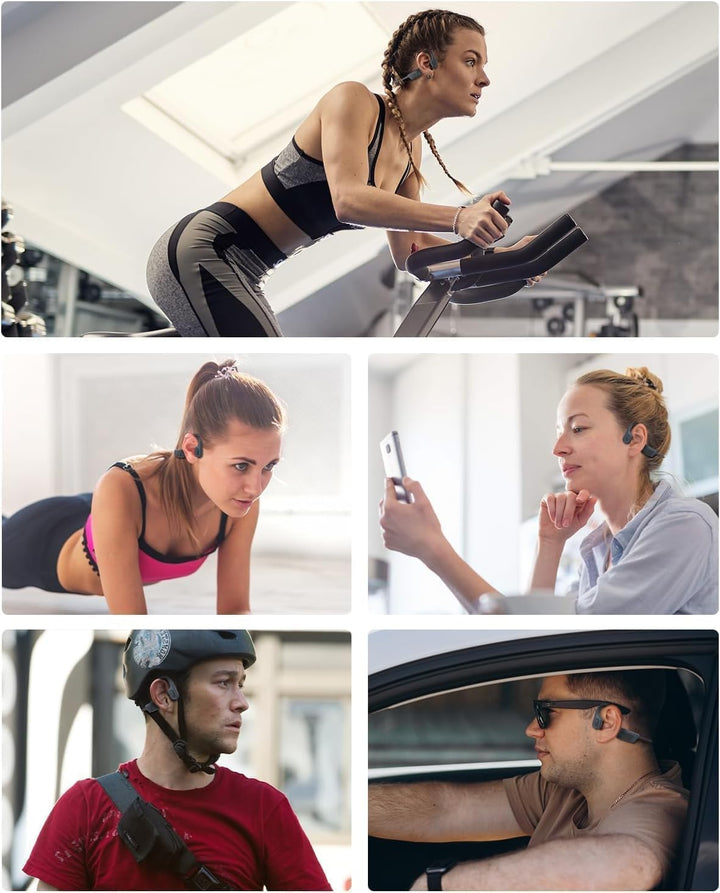 MONODEAL Kopfhörer Schwimmen, IP68 Knochenschall Kopfhörer Bluetooth 5.3 Sport Bone Conduction Kabel
