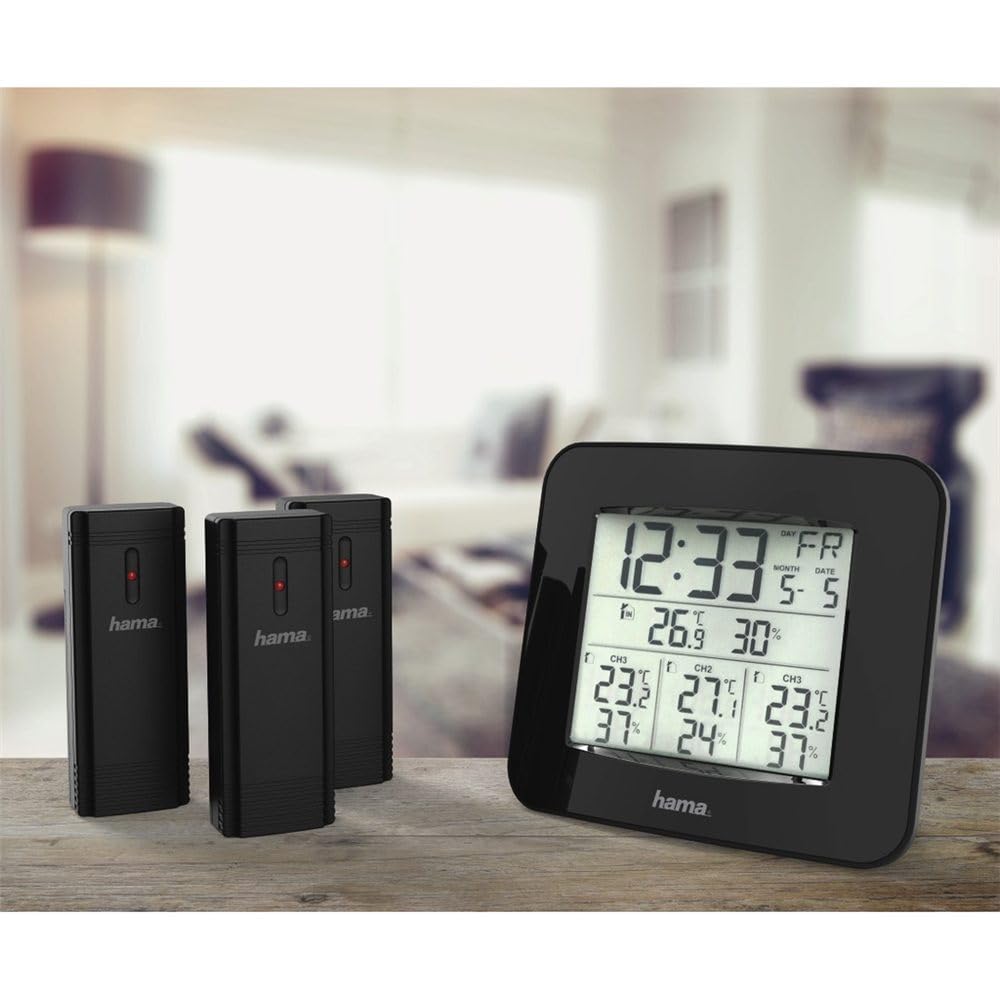 Hama EWS-Trio Noir Batterie