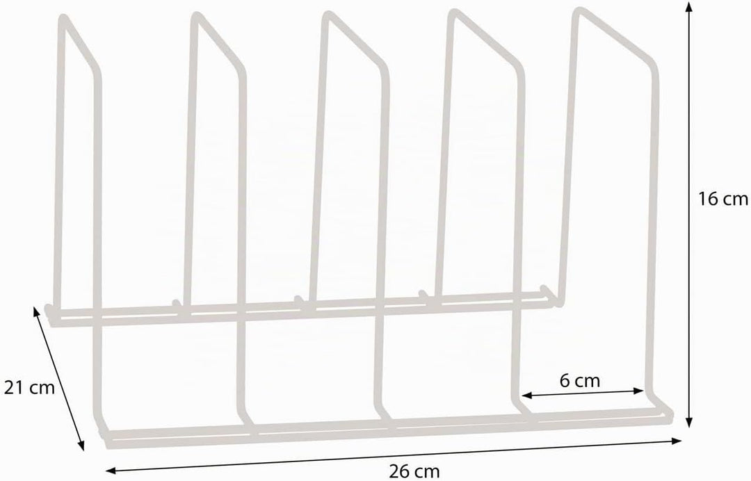 simplywire – Backblech- und Schneidebrett-Gestelle – 2er-Pack – Pfannenaufbewahrung – Küchenschrank-