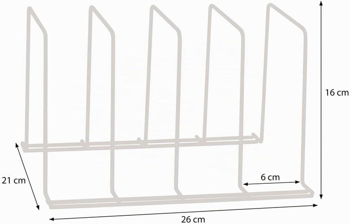 simplywire – Backblech- und Schneidebrett-Gestelle – 2er-Pack – Pfannenaufbewahrung – Küchenschrank-