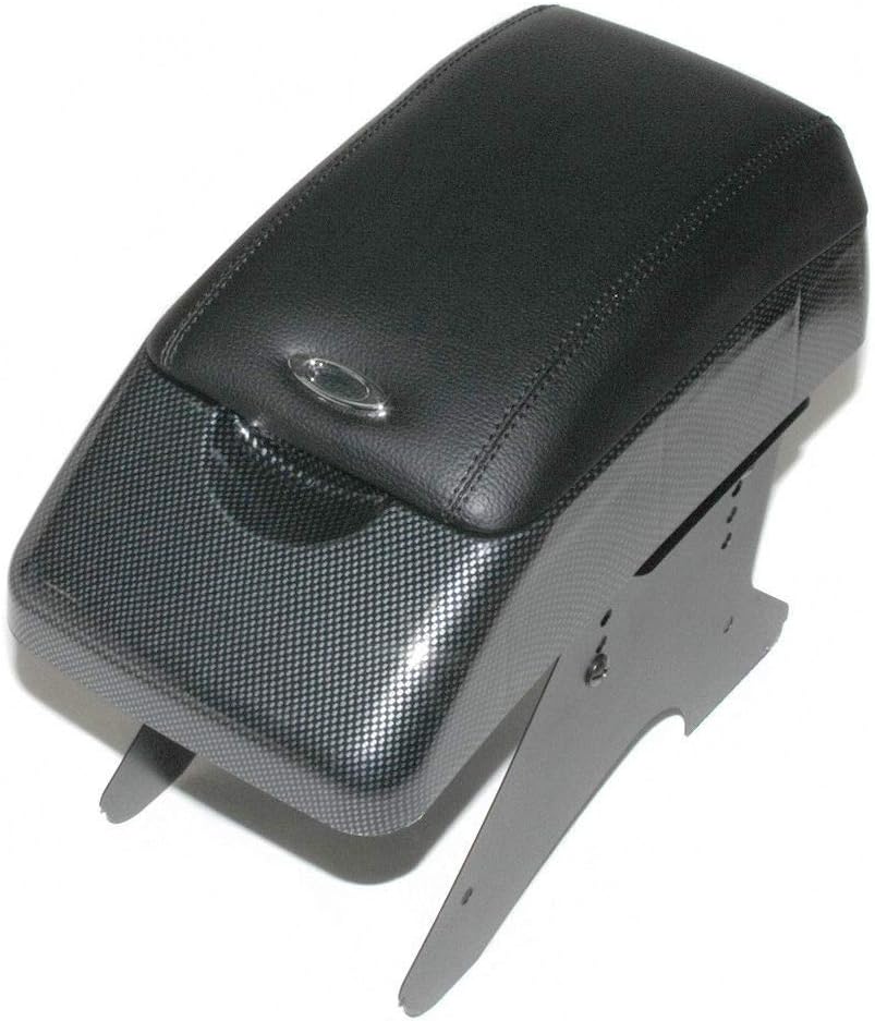 Universal Auto Armlehne Armlehne Mittelkonsole Aufbewahrungsbox Kunstleder Carbon