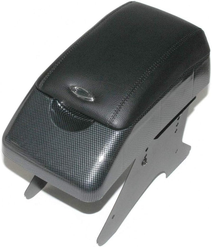 Universal Auto Armlehne Armlehne Mittelkonsole Aufbewahrungsbox Kunstleder Carbon