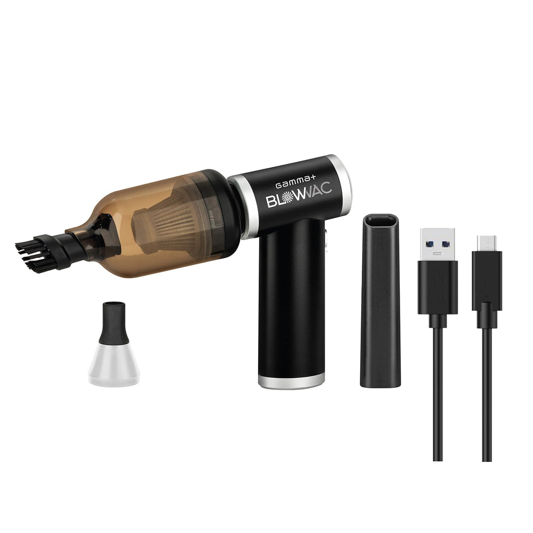 Gamma+ Blowvac Tragbarer kabelloser Staubsauger und Lüfter, wiederaufladbar über USB-C, 2 Stunden La