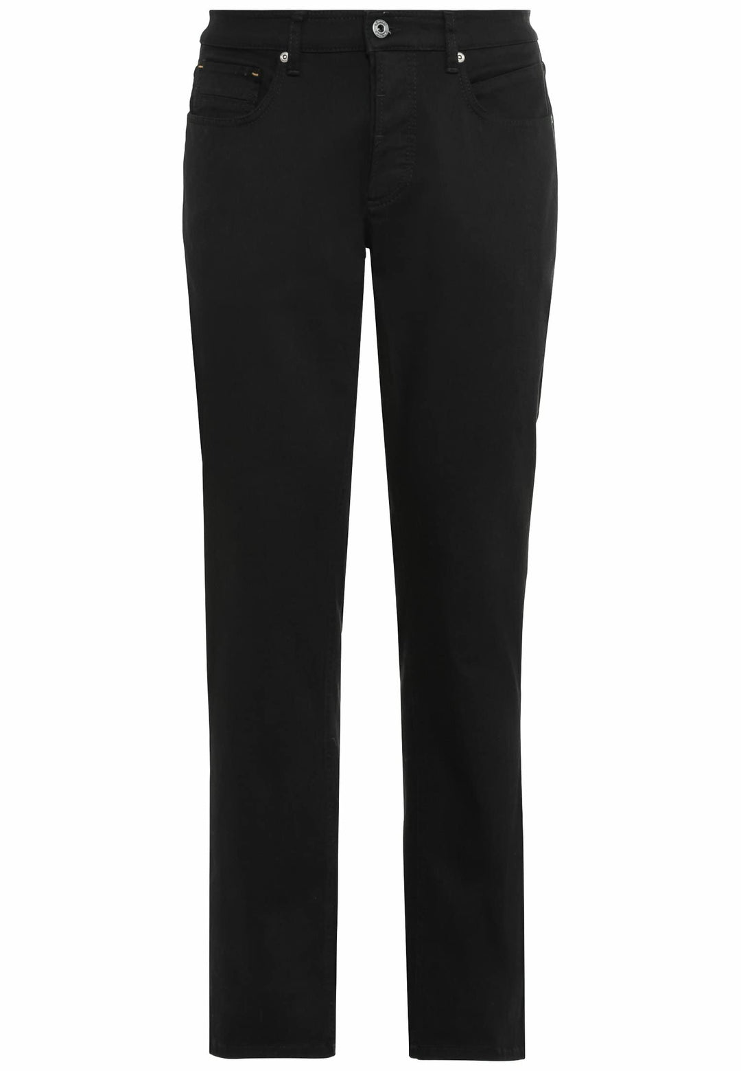 camel active Herren Relaxed Fit 5-Pocket Jeans mit leichten Used-Effekten 32W / 30L Schwarz, 32W / 3