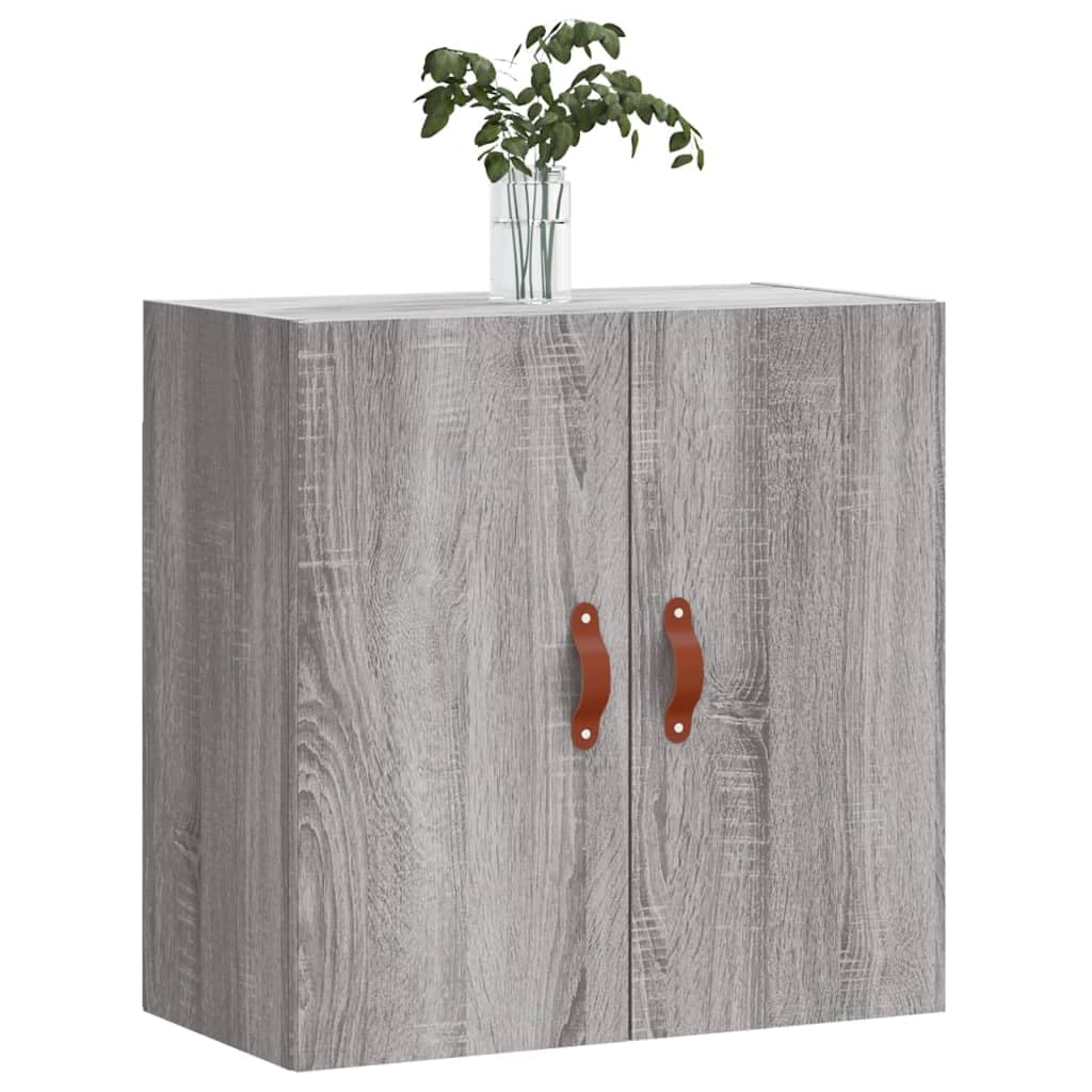 prissent Wandschrank Grau Sonoma 60x31x60 cm Holzwerkstoff Schrank Wandmontage Wohnzimmer Schlafzimm