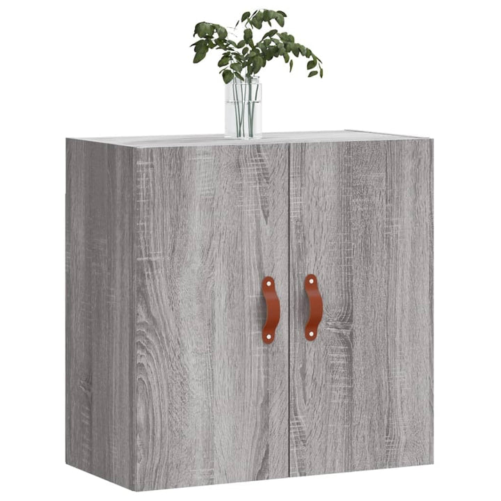 prissent Wandschrank Grau Sonoma 60x31x60 cm Holzwerkstoff Schrank Wandmontage Wohnzimmer Schlafzimm