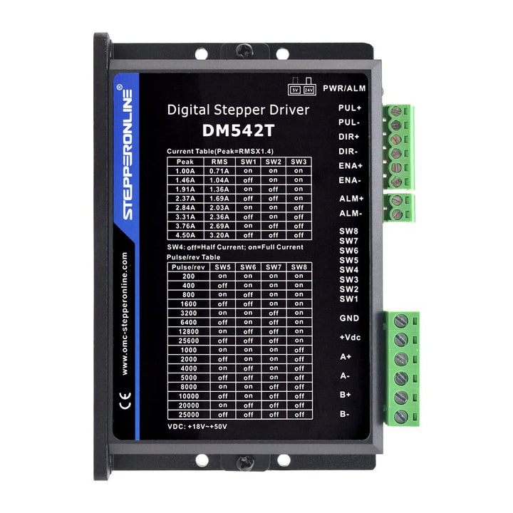 STEPPERONLINE S Serie 4 Achsen CNC Fräser Kit 3,0Nm(425oz.in) Nema 23 Schrittmotor und Treiber