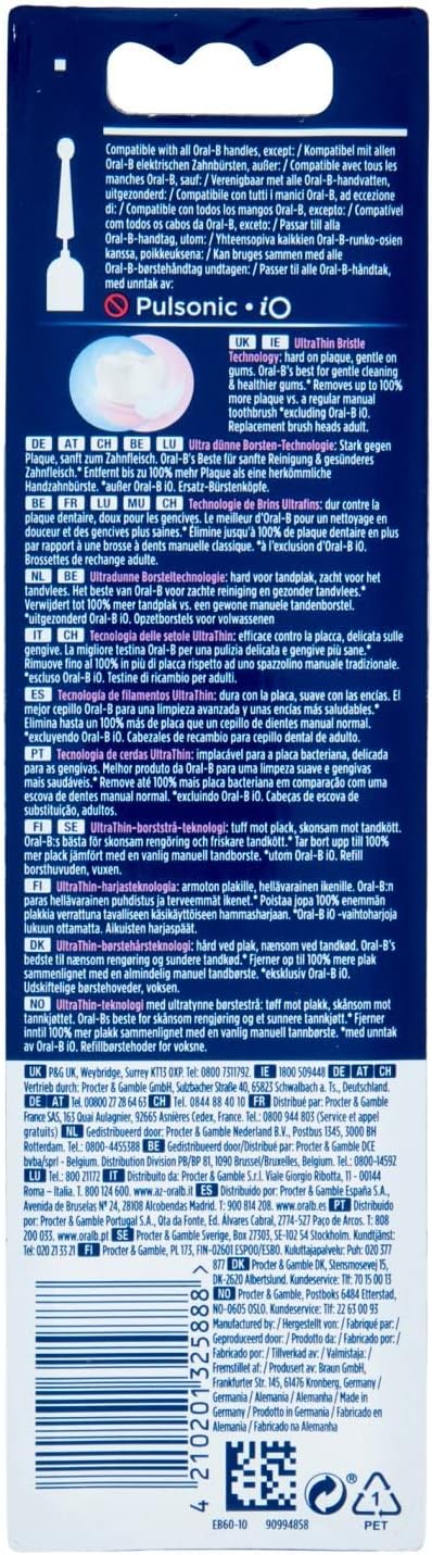 Oral-B Sensitive Clean Ersatzbürstenköpfe für elektrische Zahnbürste, 10 Stück. Black 10 stück (1er