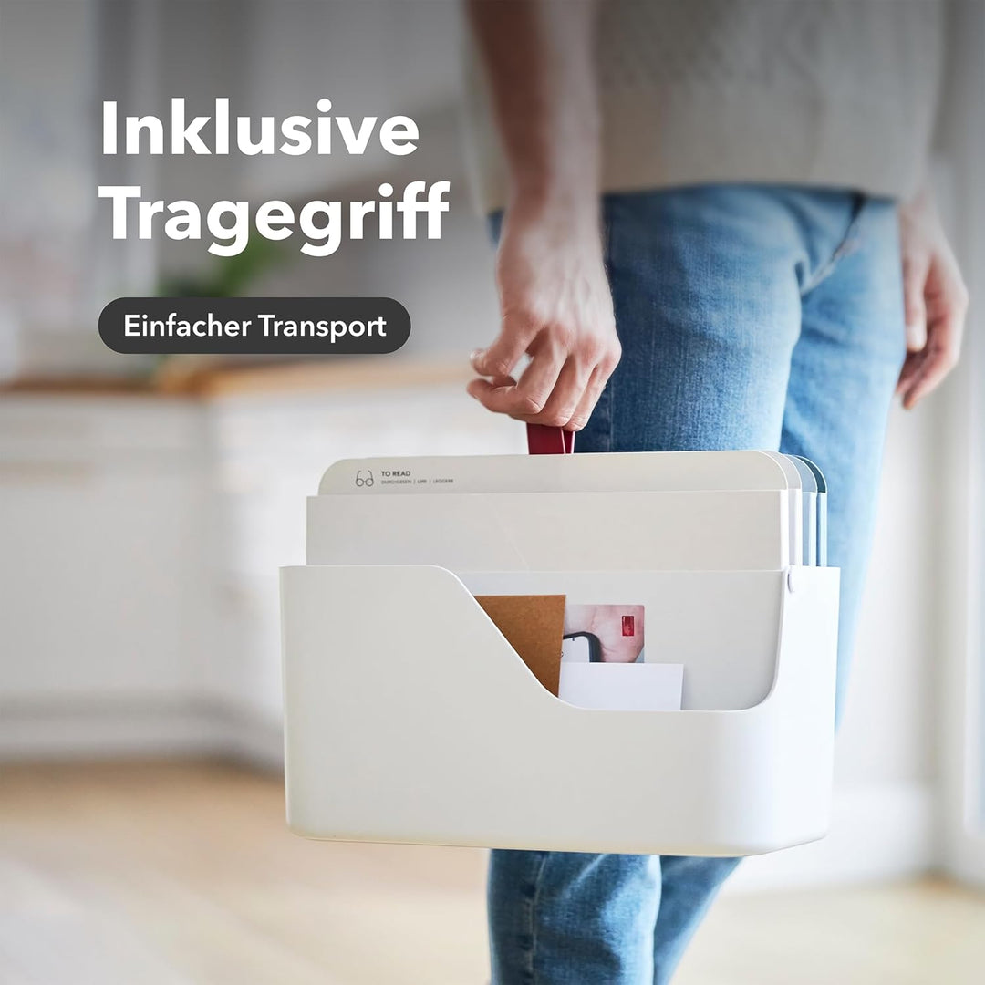 Rotho MyPaper Inbox Dokumentenorganizer MY PAPER Plus, Kunststoff (PP) BPA-frei, weiss, (36.4 x 16.8