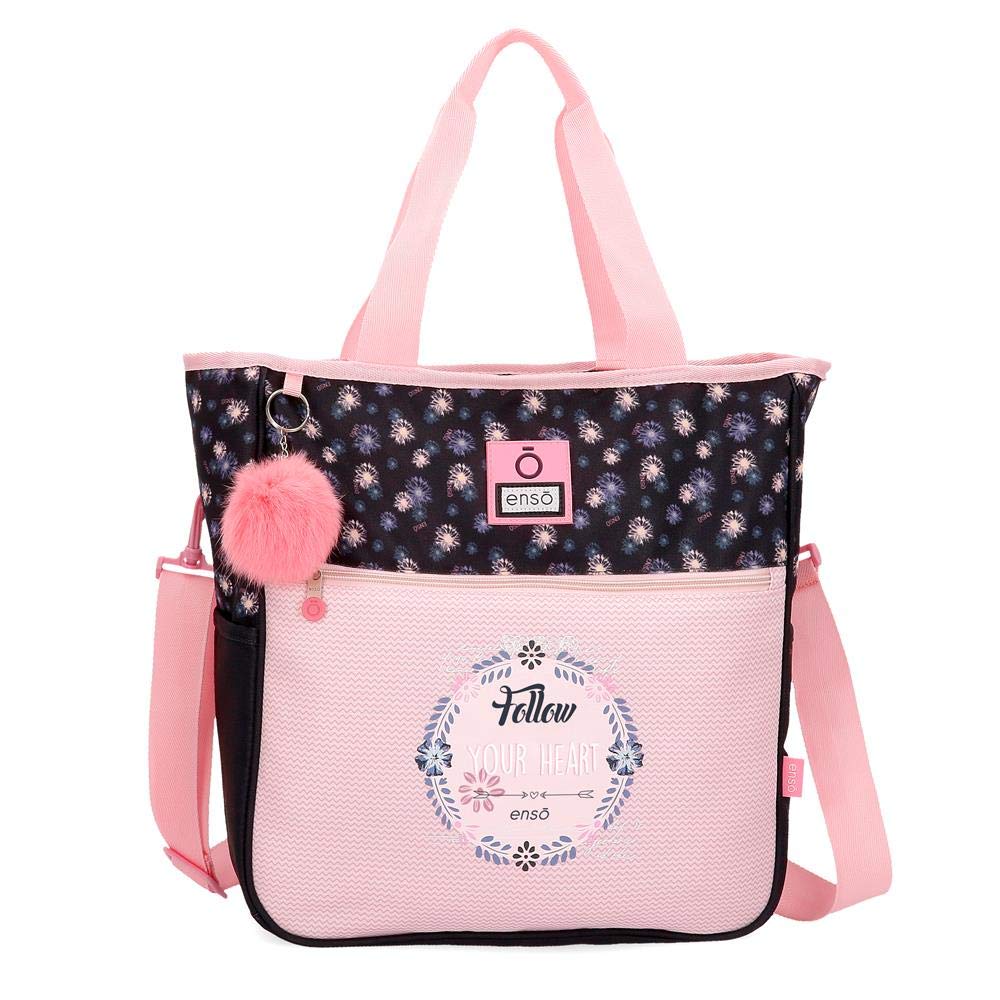 Enso Daisy Handtasche zum Einkaufen Mehrfarbig 31,5x36x5,5 cms Polyester für 13,3"-Laptop Käufer, Kä