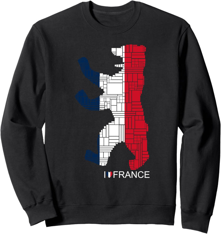 Frankreich Berlin - Berliner Bär Shirt - I Love Frankreich Sweatshirt